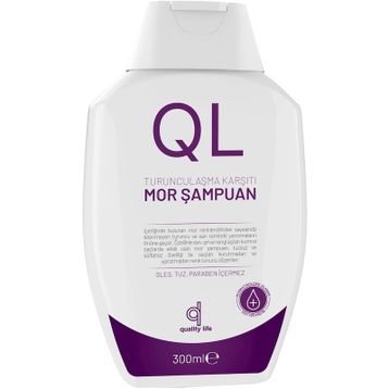 QL Turunculaşma Karşıtı Tuzsuz Parabensiz Sülfatsız 300 ml Mor Şampuan