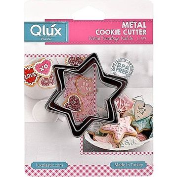 Qlux 3'lü Metal Kurabiye Kalıbı