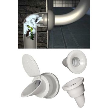 Qniay 7898QWEW256 Lavabo Koku Giderici Çek Valfli Lavabo Gider Adaptör Conta
