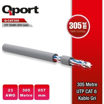 Qport Q-CAT6 23AWG Network Kablosu