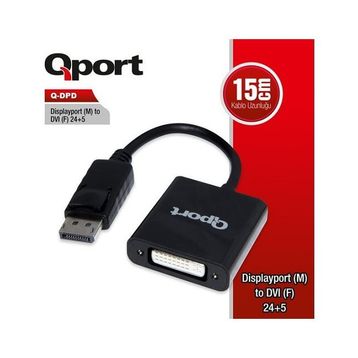 Qport Q-DPD 0.15 m Beyaz Görüntü Adaptörü