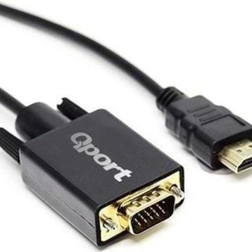 Qport Q-HVG18 HDMI to VGA 1.8 m Çevirici Kablo