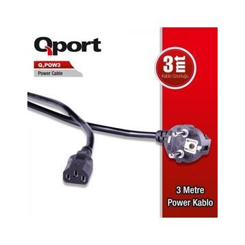Qport Q Pow 3 3 m Power Kablo