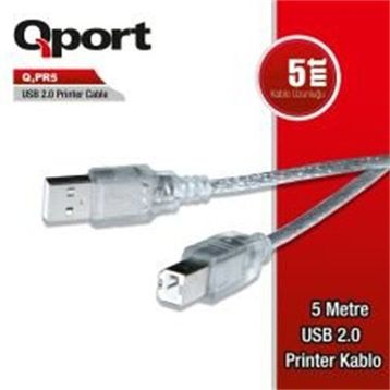 Qport Q-PR5 5 m USB 2.0 Yazıcı Kablosu