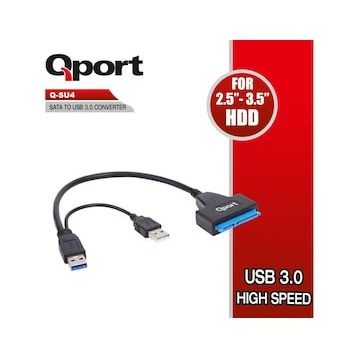 Qport Q-su4 16 cm Usb-2.5 3.5 Sata Disk Dönüştürücü