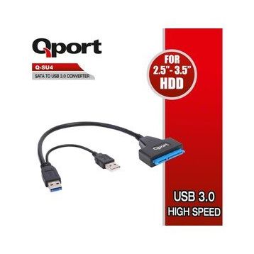Qport Q-su4 16 cm Usb-2.5 3.5 Sata Disk Dönüştürücü