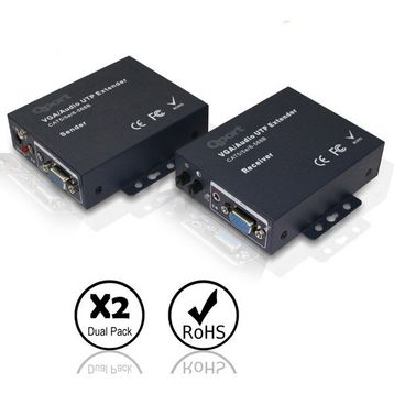 Qport Q-VEX200 200 mt VGA Extender 2'li Bağlantı Kablosu