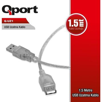 Qport QUZ1 1.5 mt USB Uzatma Kablosu