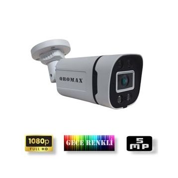 Qromax 604W Gece Renkli Gösteren Full HD 5MP Lensli 4 Ultra Warm Ledli Güvenlik Kamerası