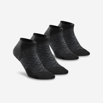 Quechua Hike 100 Siyah Kısa Konçlu 2 Çift Yetişkin Outdoor Çorap