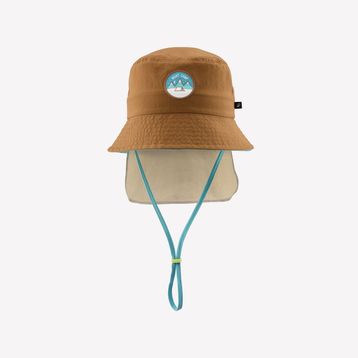 Quechua Kahverengi - MH500 Çocuk Outdoor Şapka