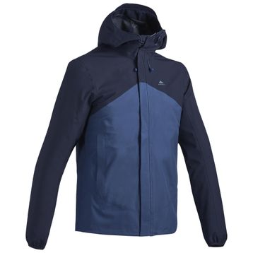 Quechua MH100 Koyu Mavi Erkek Outdoor Yağmurluk