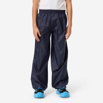 Quechua MH100 Lacivert Unisex Çocuk Su Geçirmez Üst Pantolon