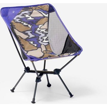 Quechua Mor Haki Çantalı M 110-500 kg Pratik Portatif Katlanır Kamp Sandalyesi