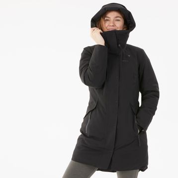 Quechua NH500 Siyah -10 Derece Su Geçirmez Kadın Outdoor Kışlık Mont