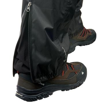 Quechua NH500 Siyah Erkek Su Geçirmez Yağmurluk Pantolon