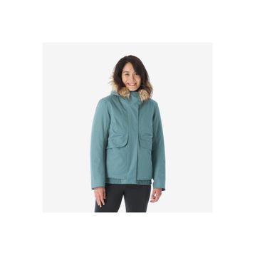 Quechua NH500 Su Geçirmez Yeşil -8 Derece Kadın Outdoor Kışlık Mont