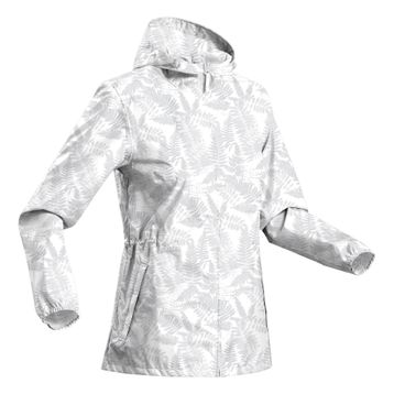 Quechua Raincut Beyaz Kadın Outdoor Yağmurluk