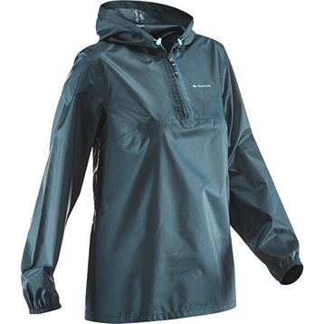 Quechua Raincut Mavi Kadın Outdoor Yağmurluk
