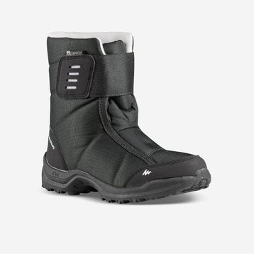 Quechua SH100 Su Geçirmez Outdoor Siyah Çocuk Kar Botu