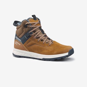Quechua SH500 Kahverengi Deri Çocuk Outdoor Su Geçirmez Kar Botu