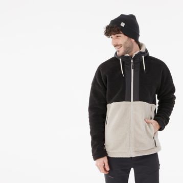 Quechua SH900 Bej Polar Kışlık Erkek Outdoor Mont