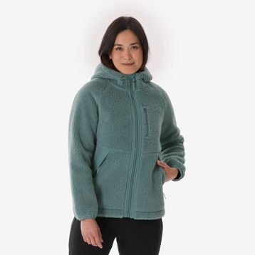 Quechua SH900 Sıcak Tutan Yeşil Kadın Outdoor Polar Kışlık Mont