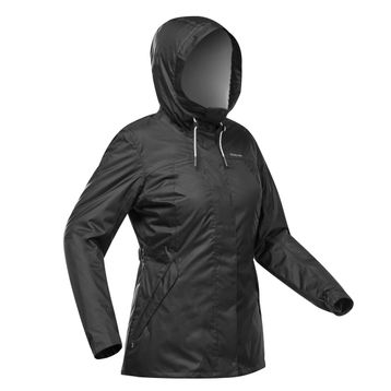 Quechua Siyah SH100 WARM Kadın Kar Montu
