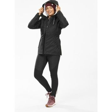 Quechua Siyah SH100 WARM Kadın Kar Montu
