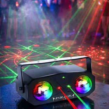 Quenlite QD-145 RGB Led Lazer Disko Topu Sahne Işık Projektörü