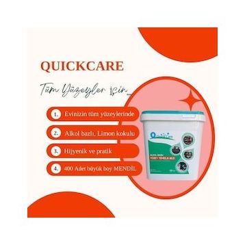 Quickcare 400'lü Limon Kokulu Islak Kova Mendil
