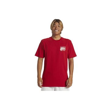 Quiksilver AQYZT09540-30051 Hurricane Or Hippie Moe Günlük Stil Kırmızı Erkek T-Shirt