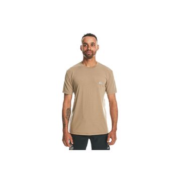 Quiksilver EQYKT04311-34054 Coastal Run Ss Erkek Kahverengi Günlük Stil T-Shirt