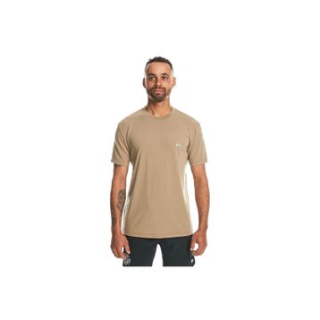 Quiksilver EQYKT04311-34054 Coastal Run Ss Erkek Kahverengi Günlük Stil T-Shirt