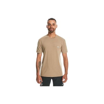 Quiksilver EQYKT04311-34054 Coastal Run Ss Erkek Kahverengi Günlük Stil T-Shirt