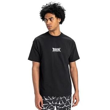 Quiksilver EQYZT08016-KVJ0 Mercury Chrome Lightning Siyah Günlük Stil Erkek T-shirt