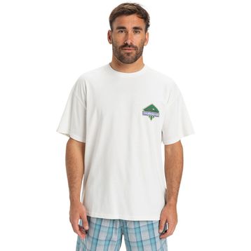 Quiksilver EQYZT08023-WBK0 Gh Qs Crystal Jet Beyaz Günlük Stil Erkek T-shirt