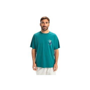 Quiksilver EQYZT08033-21882 Hw Hypnotic Wave Yeşil Günlük Stil Erkek T-shirt