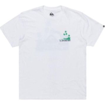 Quiksilver EQYZT08057-908 Palm Lines Ss Beyaz Günlük Stil Erkek T-shirt