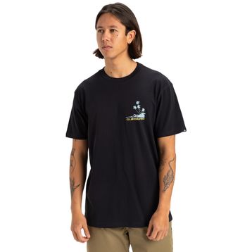 Quiksilver EQYZT08057-KVJ0 Palm Lines Ss Siyah Günlük Stil Erkek T-shirt