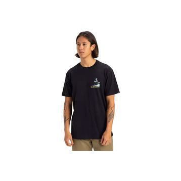 Quiksilver EQYZT08057-KVJ0 Palm Lines Ss Siyah Günlük Stil Erkek T-shirt