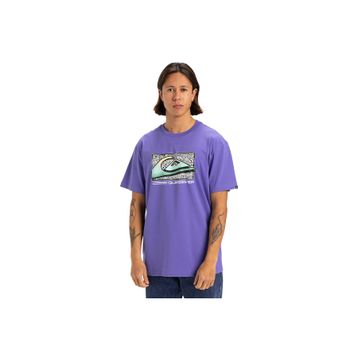 Quiksilver EQYZT08058-PMG0 Retro Fade Mor Günlük Stil Erkek T-shirt