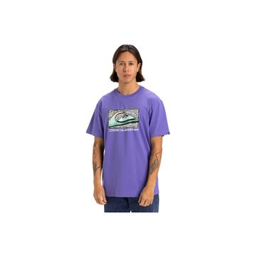 Quiksilver EQYZT08058-PMG0 Retro Fade Mor Günlük Stil Erkek T-shirt