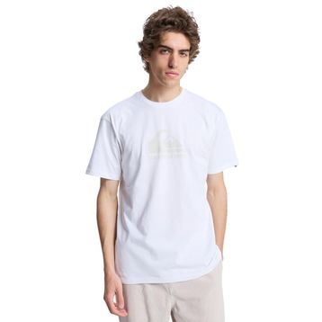 Quiksilver EQYZT08072-908 Ev Comp Logo Beyaz Günlük Stil Erkek T-shirt