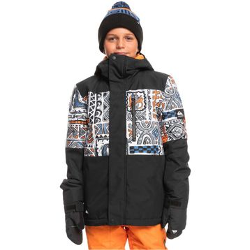 Quiksilver Mission Printed Block Çocuk Kayak Montu Siyah
