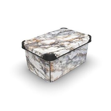 Qutu 10 lt Style Box Marble Kutu