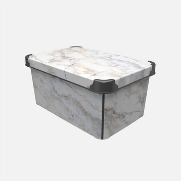 Qutu 10 lt Style Box Marble Kutu