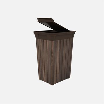 Qutu Q-Trash Wood 20 lt Çöp Kutusu