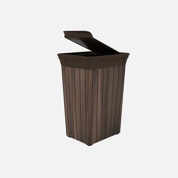 Qutu Q-Trash Wood 20 lt Çöp Kutusu