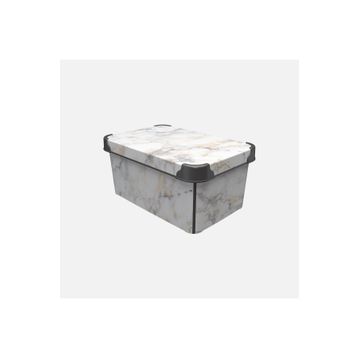 Qutu Style Marble 5 lt Saklama Kutusu